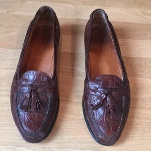 Ralph Lauren Crocodile tassel loafer